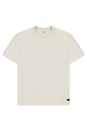 Young LA 472 - Mellow Logo Tees Beige | 5931-IKSNY