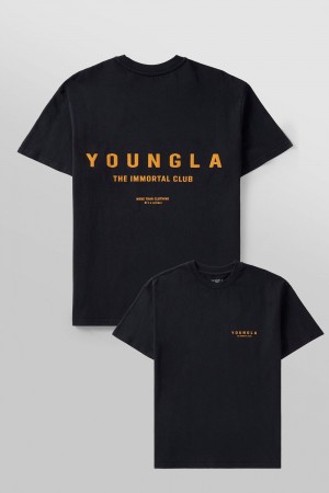Young LA 473 - Immortal Club Tees Schwarz | 9743-AZSFJ