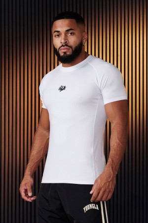 Young LA 474 - Speed Compression Tees Weiß | 8072-ALNGI