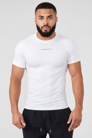 Young LA 475 Supervillain Compression Tees Weiß | 9742-DBXLO