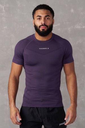 Young LA 475 Supervillain Compression Tees Lila | 7089-JYUVE