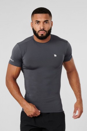 Young LA 476 - Stealth Compression Tees Grau | 4132-MXAVH