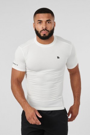 Young LA 476 - Stealth Compression Tees Weiß | 6734-AJTSZ
