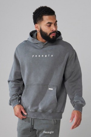 Young LA 5018 - Love Sets - Hoodies Grau | 1798-ZEIQU