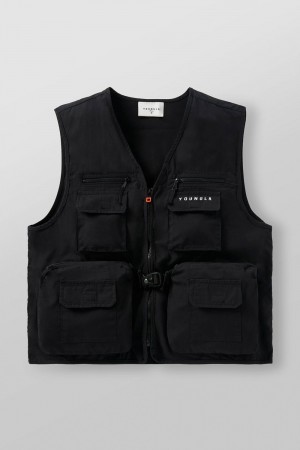 Young LA 502 - Utility Cargo Vest Schwarz | 1650-WUFHG