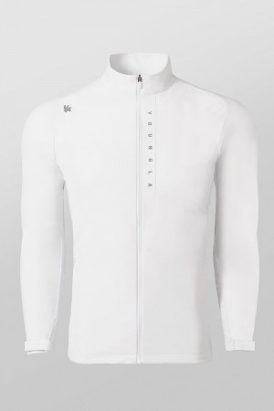 Young LA 5052 - Morning Run Zip-Up Weiß | 7946-YEGML