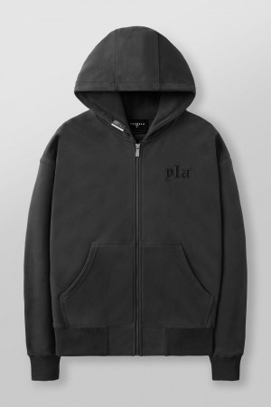 Young LA 5066 - Metal Zip-Up Dunkelgrau | 3657-WHGPU