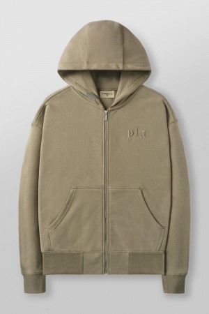 Young LA 5066 - Metal Zip-Up Olivgrün | 6248-VSZML