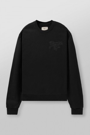 Young LA 5092 - Effortless Sets - Crewnecks Schwarz | 9726-VKSXJ
