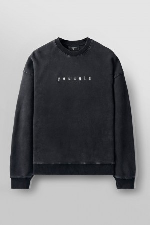 Young LA 5099 - Love Sets - Crewnecks Schwarz | 2153-WVXJH