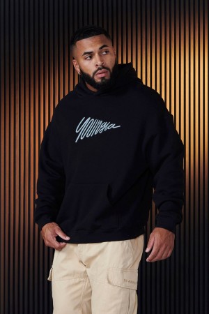 Young LA 510 - Wavy Hoodies Schwarz | 8345-RFDTW