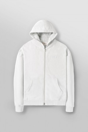 Young LA 514 - Monarch Zip-Up Hoodie 2.0 Weiß | 2197-BUTOD