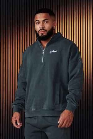Young LA 520 - Sunday Quarter Zips Teal | 5108-PJGDW