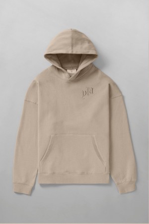 Young LA 522 - Marshmallow Hoodies Beige | 1592-KTYFJ