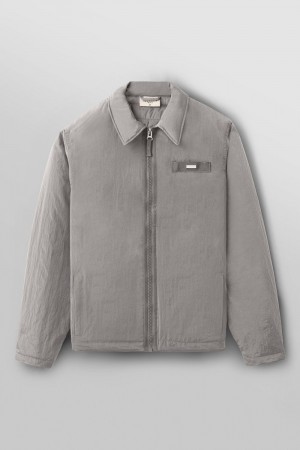 Young LA 529 - Crinkled Jacket Grau | 3851-YTJNV