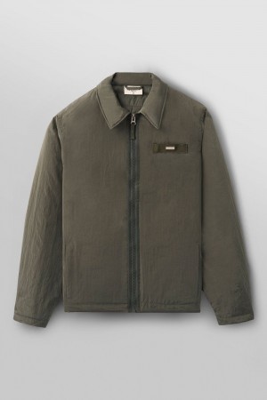 Young LA 529 - Crinkled Jacket Olivgrün | 1543-PGCDO