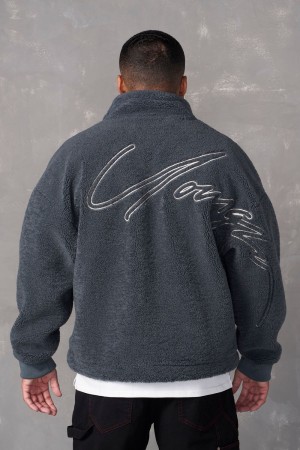 Young LA 537 - Teddy Signature Jackets Grau | 7142-ETLGJ
