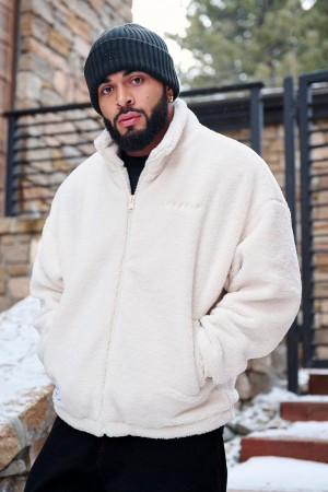 Young LA 537 - Teddy Signature Jackets Weiß | 8291-NSHUG
