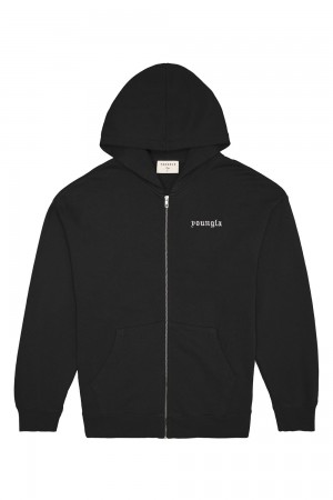 Young LA 539 Earthy Collection - Hoodies Schwarz | 5168-XPBJH