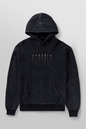 Young LA 551 - Drippy Skull Hoodie Schwarz | 1467-WDITG