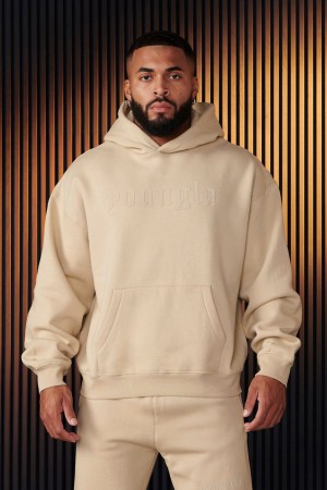 Young LA 566 - Cloud 9 Hoodies Beige | 6308-ABMZO