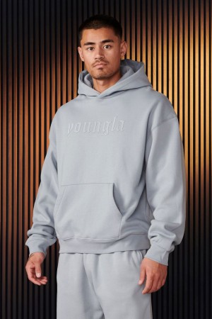 Young LA 566 - Cloud 9 Hoodies Grau | 9721-MTHLX