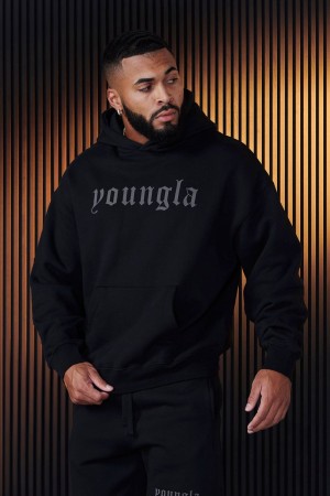 Young LA 566 - Cloud 9 Hoodies Schwarz | 5481-RONUF