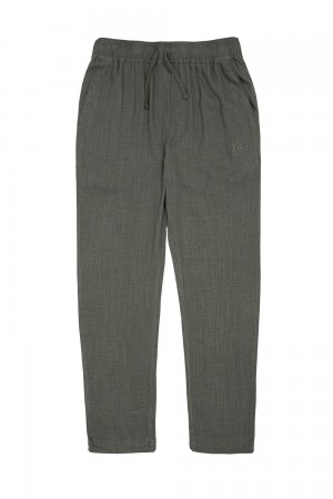 Young LA 621 - Simply Linen Pants Olivgrün | 7546-HXVDR