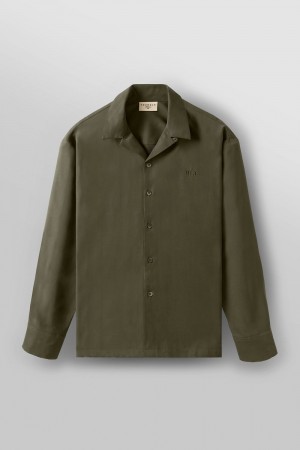 Young LA 8009 - Clase Longsleeves Olivgrün | 1254-HYQGK