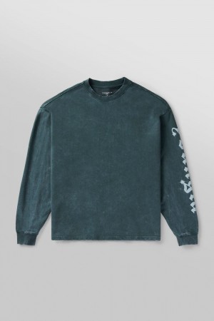 Young LA 8028 - Chrome Longsleeves Teal | 7819-ORTJG