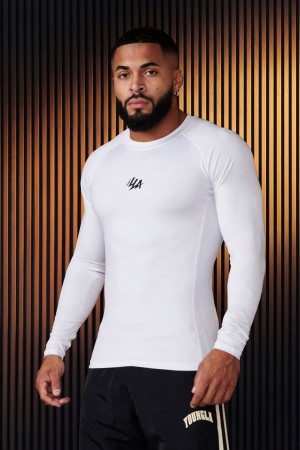 Young LA 802 - Speed Compression Longsleeves Weiß | 3051-YUSRB