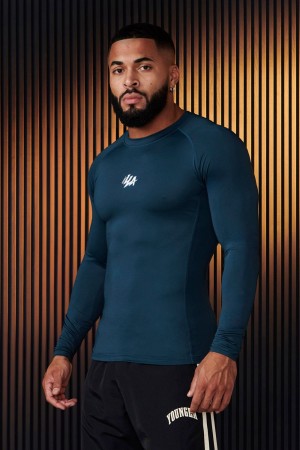 Young LA 802 - Speed Compression Longsleeves Teal | 0539-IYETC