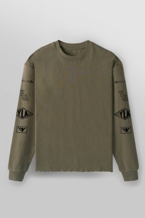 Young LA 8037 - Excellence Longsleeves Olivgrün | 5841-MKNLC