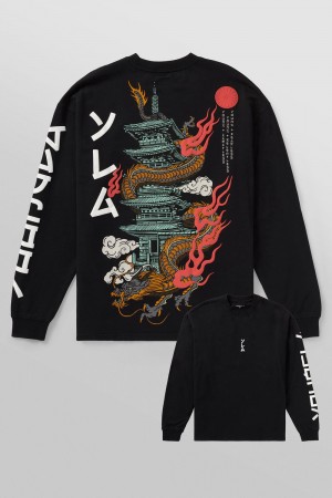 Young LA 8038 - Tokyo Longsleeves Schwarz | 7649-DUPOI