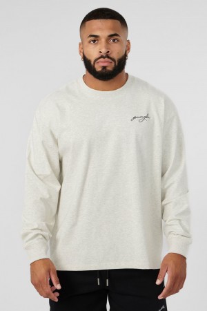 Young LA 805 Essential Longsleeves Beige | 6218-IDNGC
