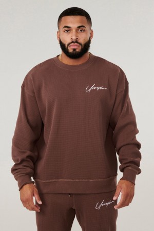 Young LA 807 Cozy Thermal Longsleeves Braun | 6318-ADIRM
