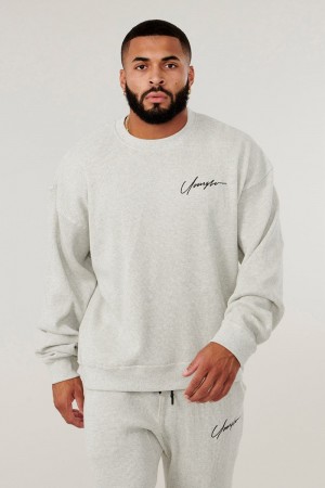 Young LA 807 Cozy Thermal Longsleeves Hellgrau | 5468-WBALC