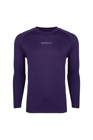 Young LA 823 New Gen Compression Longsleeves Lila | 9701-WQBGA