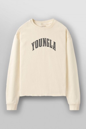 Young LA 826 - Uni Crewneck Weiß | 2965-BAVQD