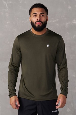 Young LA 835 - Fittech Longsleeves Olivgrün | 9587-YBKOS