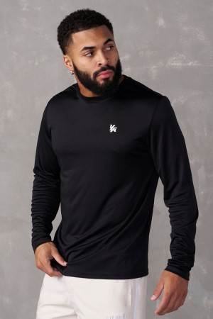 Young LA 835 - Fittech Longsleeves Schwarz | 8390-NTBRG