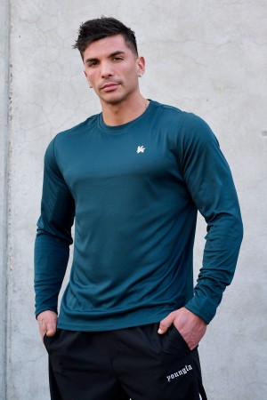 Young LA 835 - Fittech Longsleeves Teal | 3720-POEZY