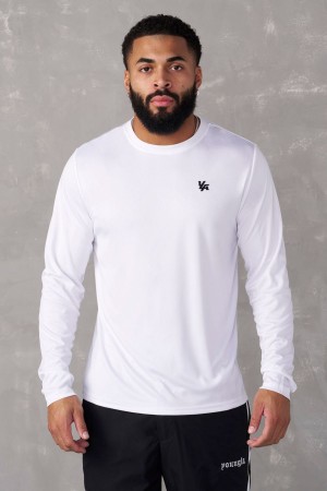 Young LA 835 - Fittech Longsleeves Weiß | 2583-SZRVX