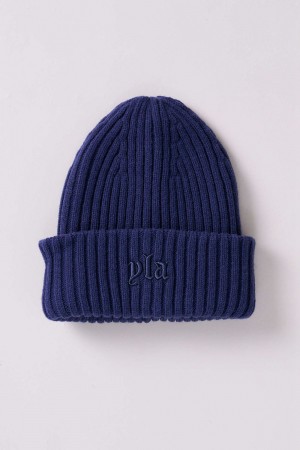 Young LA 9003 - Metal Collection Beanies Navy | 6278-LXQPS