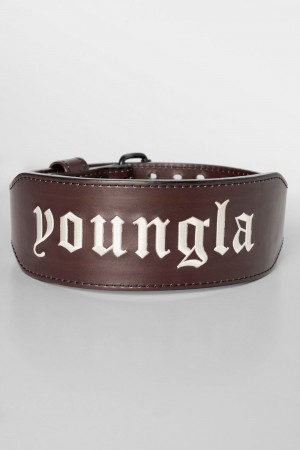 Young LA 902 - 8mm Leather Belts Bordeaux | 2409-BPMZU