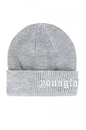 Young LA 905 Testament Beanies Hellgrau | 3712-YHIFZ