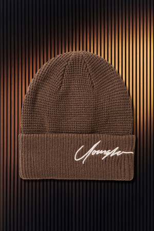 Young LA 906 - Signature Beanies Braun | 8415-DRJGK