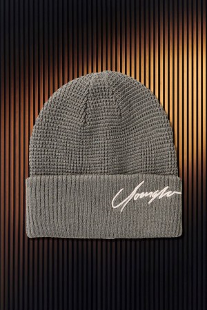 Young LA 906 - Signature Beanies Grau | 2405-MVRQX