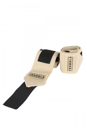 Young LA 913 Wrist Wraps Beige | 2097-VTMND