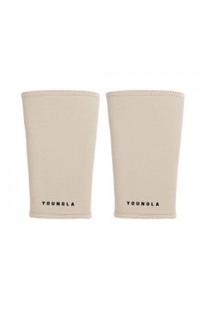 Young LA 914 Knee Sleeves Beige | 8945-ZXVMF